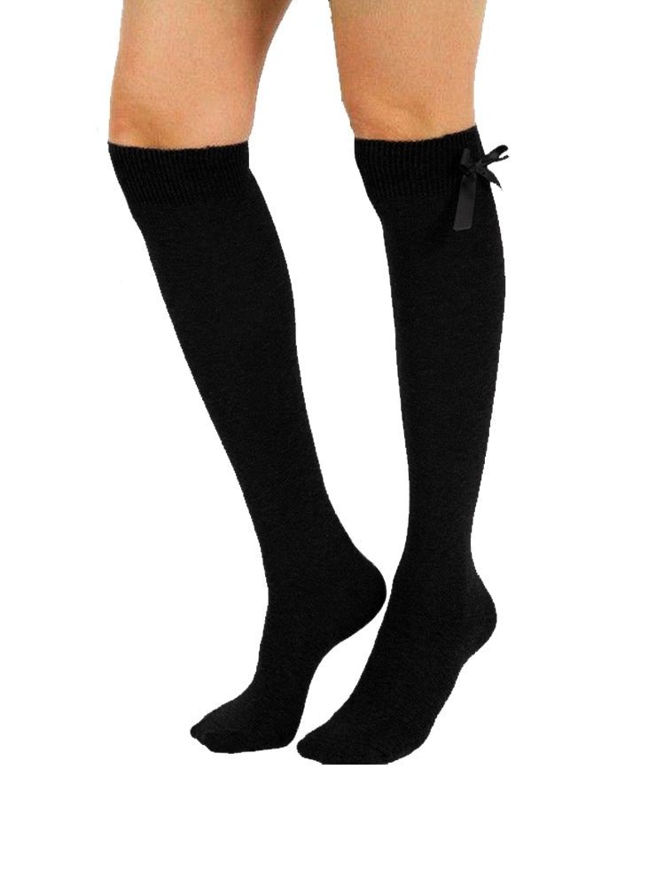 Knee High Bow Socks