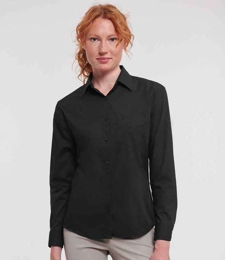 934F Russell Collection L/Sleeve Poplin shirt  